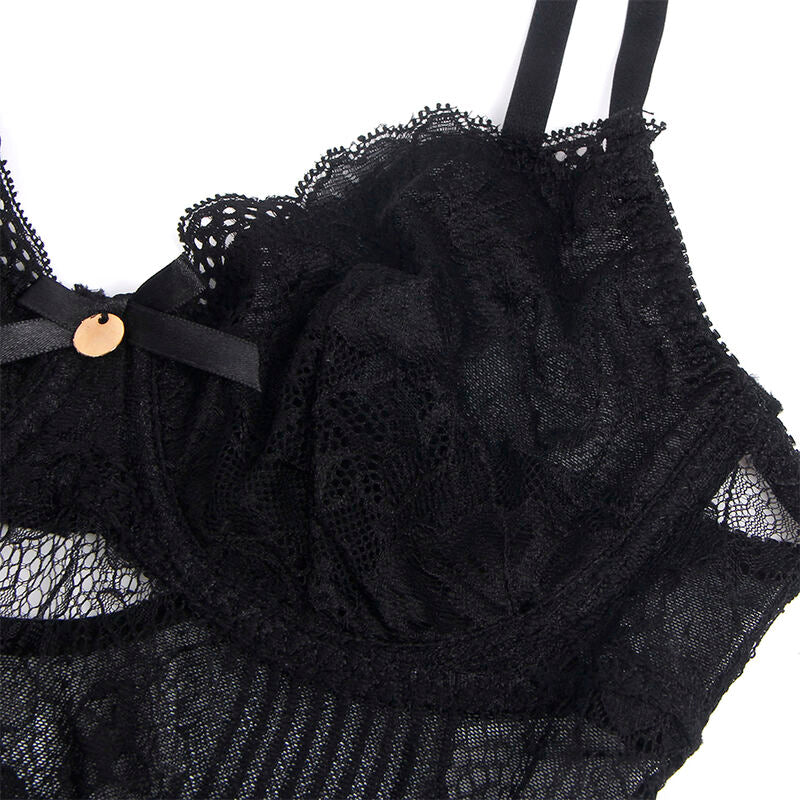 Subblime955625 Lace Bodysuit With Bottom Closure Black L/Xl | Niks.fi verkkokauppa