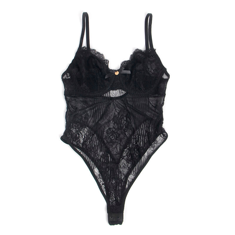 Subblime955625 Lace Bodysuit With Bottom Closure Black L/Xl | Niks.fi verkkokauppa