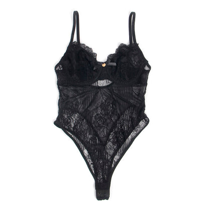 Subblime955618 Lace Bodysuit With Bottom Closure Black S/M | Niks.fi verkkokauppa