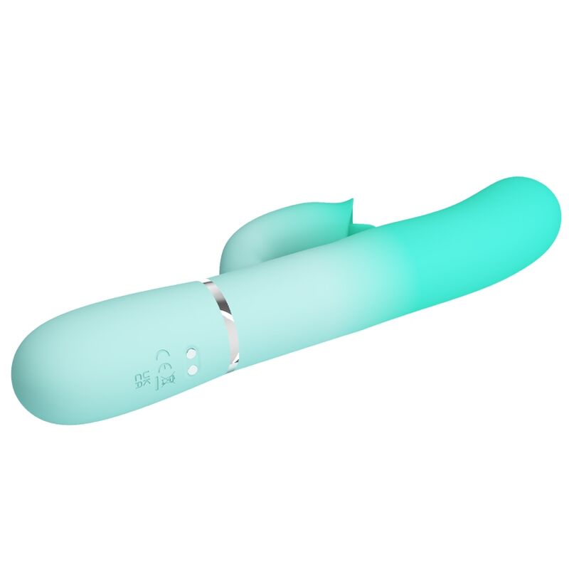 Pretty Lovegigi Multifunction Rabbit Vibrator Aqua Green | Niks.fi verkkokauppa
