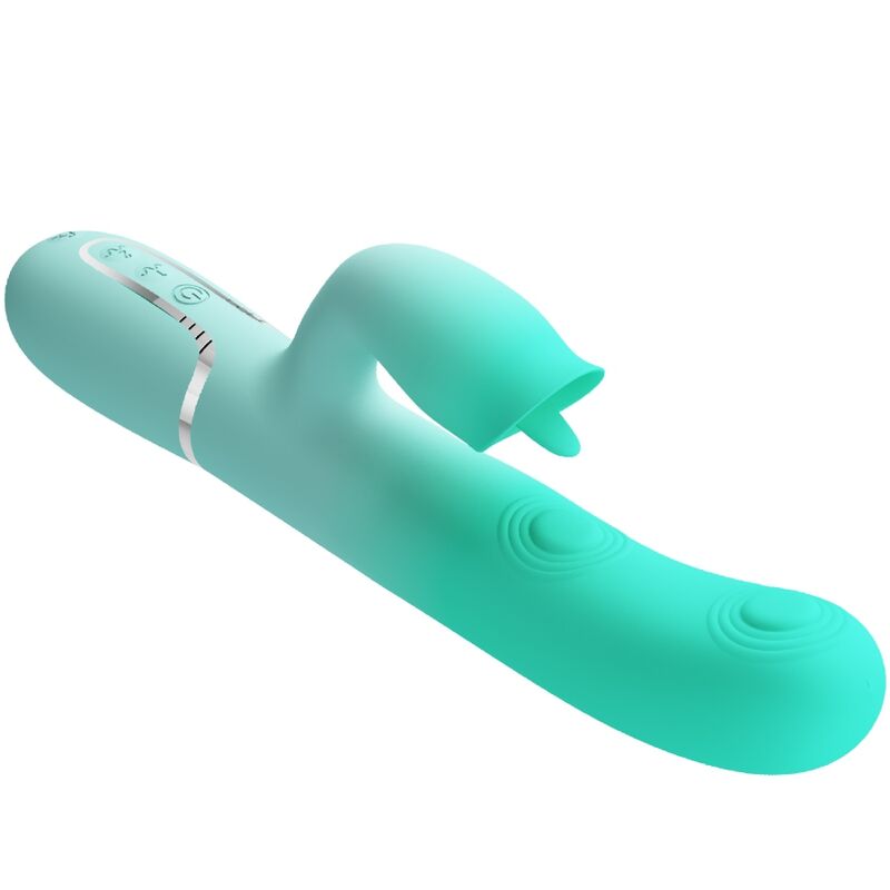 Pretty Lovegigi Multifunction Rabbit Vibrator Aqua Green | Niks.fi verkkokauppa