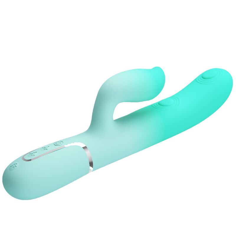 Pretty Lovegigi Multifunction Rabbit Vibrator Aqua Green | Niks.fi verkkokauppa