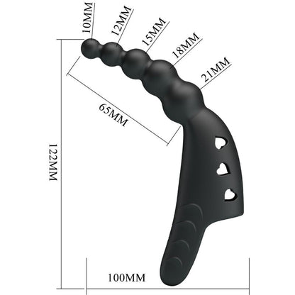 Jordin Finger Vibrator 10 Vibrations Black | Niks.fi verkkokauppa