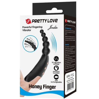 Jordin Finger Vibrator 10 Vibrations Black | Niks.fi verkkokauppa