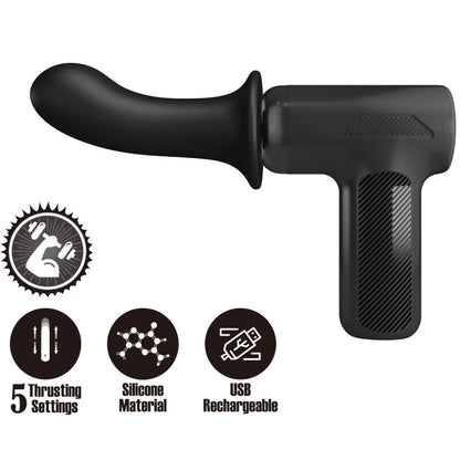 Pretty Lovedj Doctor Massager 5 Settings Black | Niks.fi verkkokauppa