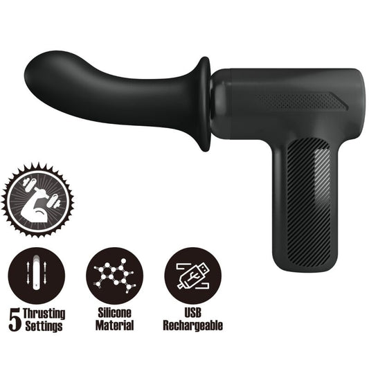 Pretty Lovedj Doctor Massager 5 Settings Black | Niks.fi verkkokauppa