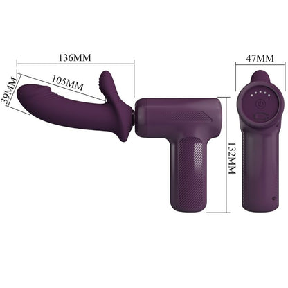 Pretty Lovedj Scholar Massager 5 Settings Purple | Niks.fi verkkokauppa