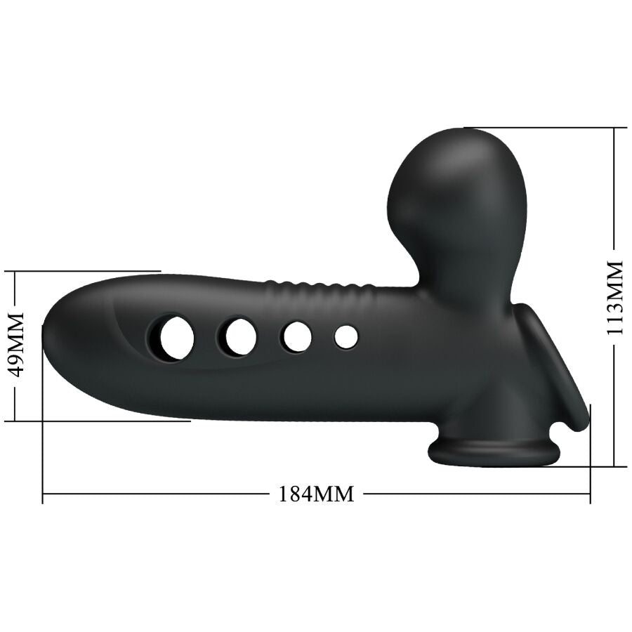 Crane Penis Sleeve With Airbag Black | Niks.fi verkkokauppa
