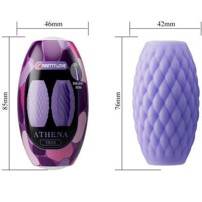 Athena Eros Silikoninen Miesmasturbaattori Purppura - Pretty Love - Seksilelut - Niks.fi
