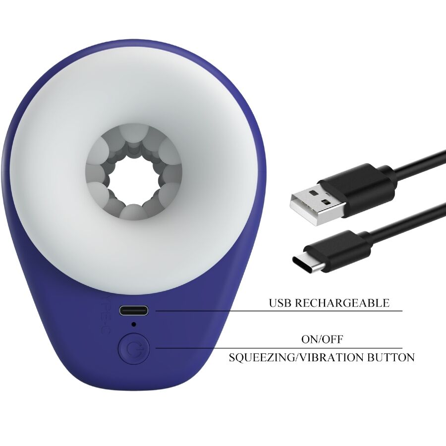 Pretty Lovedj Lady Male Masturbator With Vibration 5 Settings Purple | Niks.fi verkkokauppa