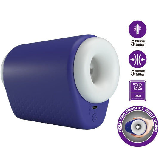 Pretty Lovedj Lady Male Masturbator With Vibration 5 Settings Purple | Niks.fi verkkokauppa