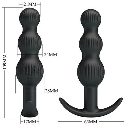 Sidney Anal Vibrator 10 Vibrations Black | Niks.fi verkkokauppa