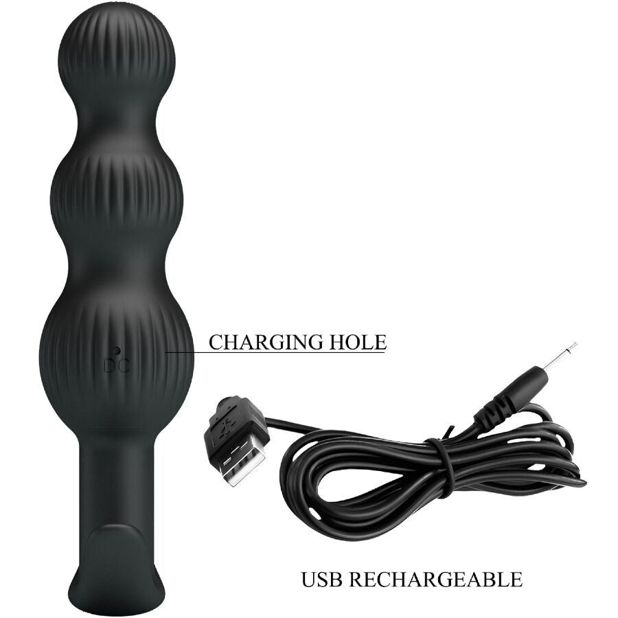 Sidney Anal Vibrator 10 Vibrations Black | Niks.fi verkkokauppa