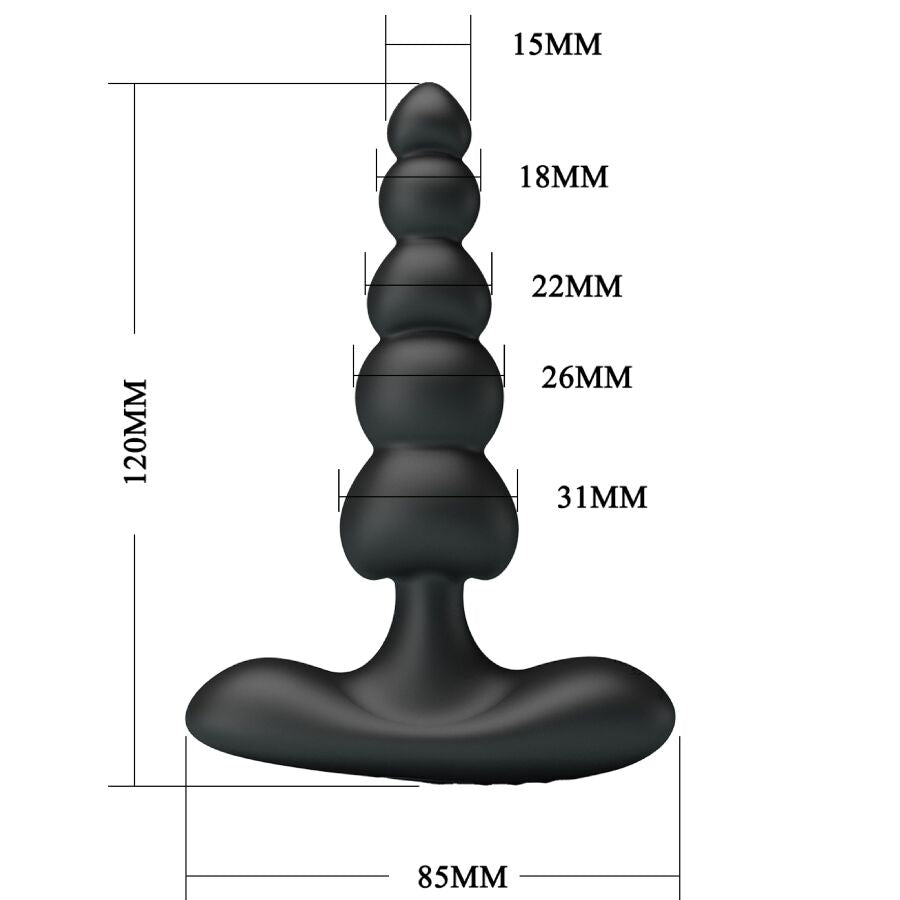 Corban Anal Vibrator 10 Vibrations Black | Niks.fi verkkokauppa