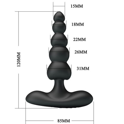 Corban Anal Vibrator 10 Vibrations Black | Niks.fi verkkokauppa