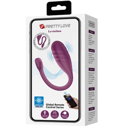 Pretty Loveleviathan App Controlled Vibrator Purple | Niks.fi verkkokauppa