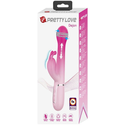 Dejon 3 In 1 Multifunction Rabbit Vibrator Pink | Niks.fi verkkokauppa