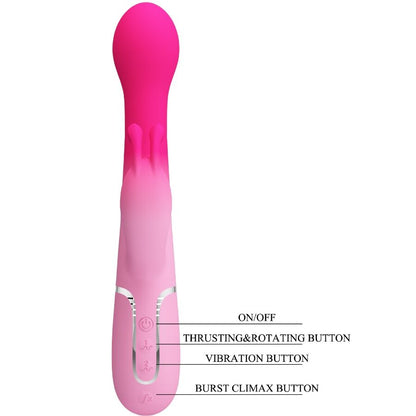 Dejon 3 In 1 Multifunction Rabbit Vibrator Pink | Niks.fi verkkokauppa
