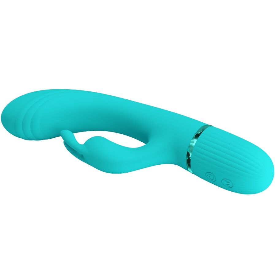 Pretty Lovescocco Vibrator Rabbit Turquoise | Niks.fi verkkokauppa