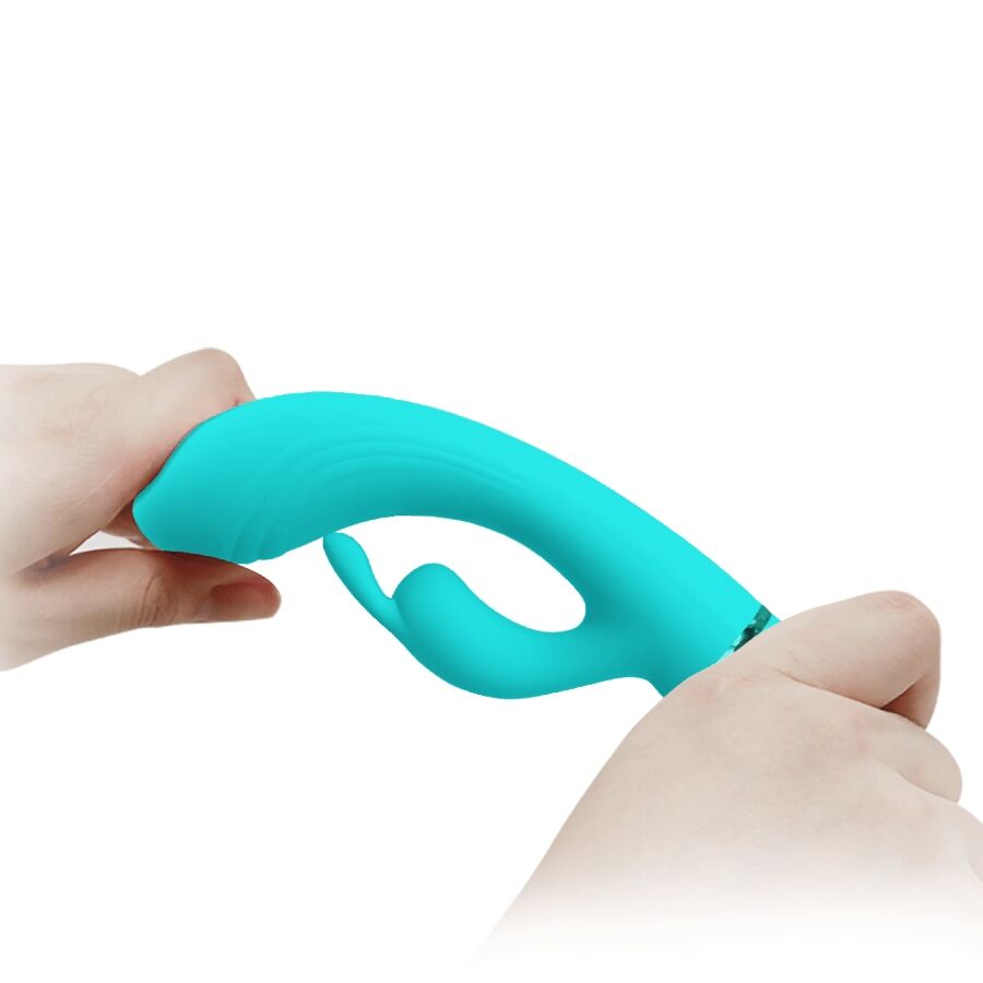 Pretty Lovescocco Vibrator Rabbit Turquoise | Niks.fi verkkokauppa