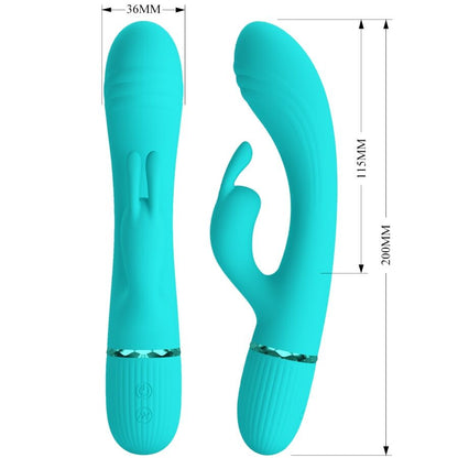 Pretty Lovescocco Vibrator Rabbit Turquoise | Niks.fi verkkokauppa