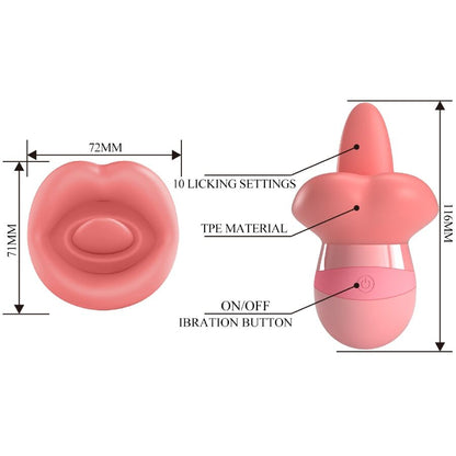 Kylee Tongue Clitoris Stimulator 10 Vibrations Nude Pink | Niks.fi verkkokauppa