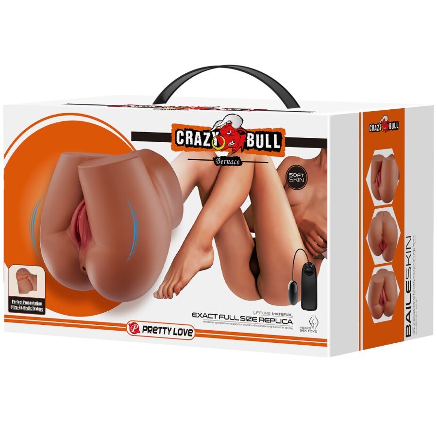 Bernace Ass Vibrator With Realistic Vagina And Anus Flesh Remote Control | Niks.fi verkkokauppa