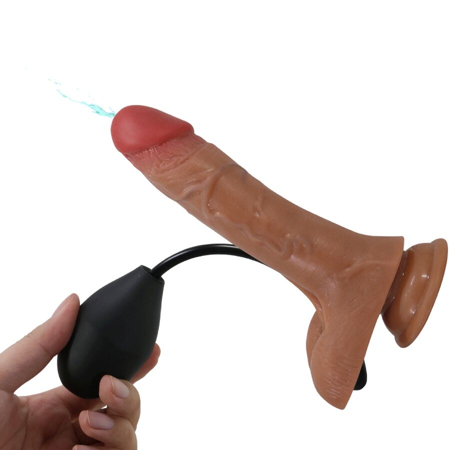 Universal Harness Briefs With Vibrating And Squirting Dildo 15.5 Cm Mulato | Niks.fi verkkokauppa