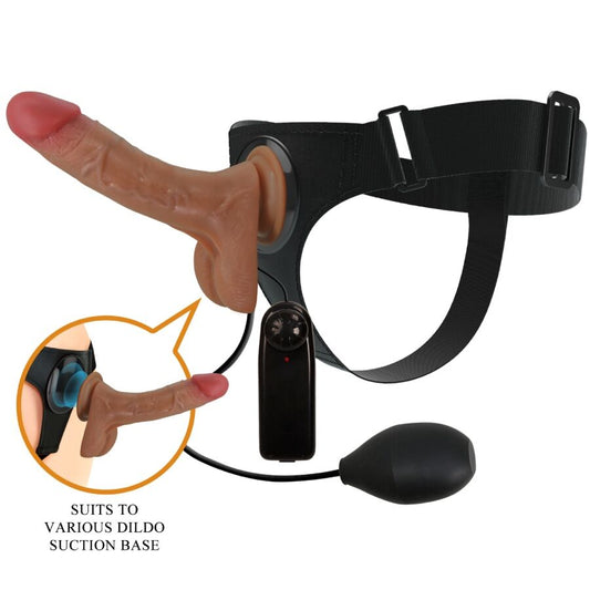 Universal Harness Briefs With Vibrating And Squirting Dildo 15.5 Cm Mulato | Niks.fi verkkokauppa
