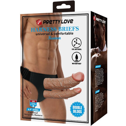 Keaven Harness Briefs Universal & Comfortable Double Dildo | Niks.fi verkkokauppa