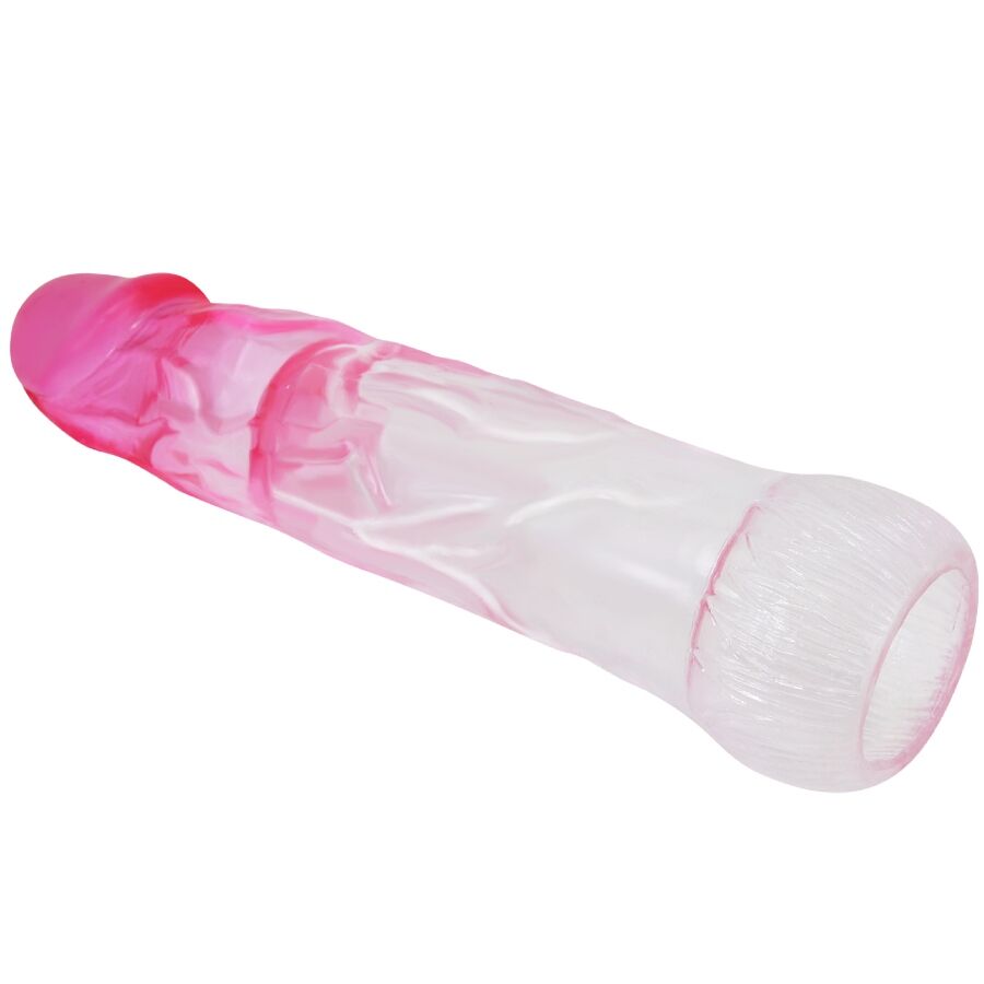 Neron Realistic 6 Cm Enlargement Sheath For Penis Pink | Niks.fi verkkokauppa