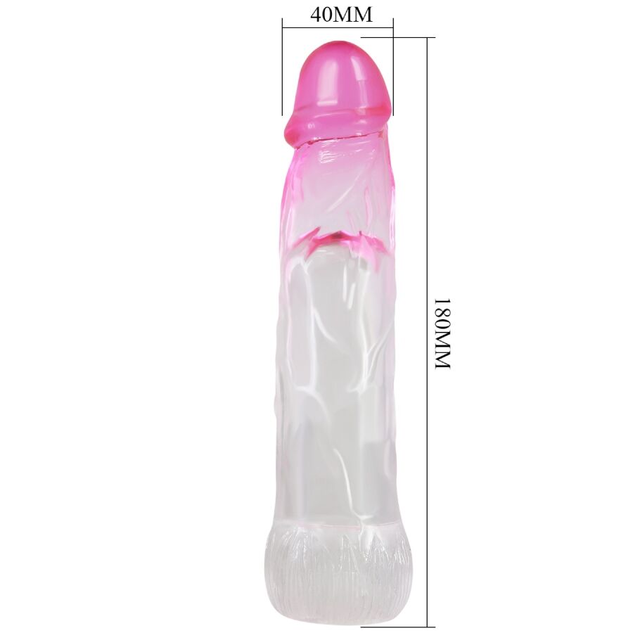 Neron Realistic 6 Cm Enlargement Sheath For Penis Pink | Niks.fi verkkokauppa