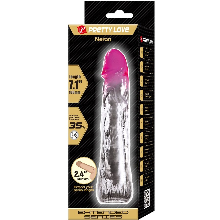 Neron Realistic 6 Cm Enlargement Sheath For Penis Pink | Niks.fi verkkokauppa