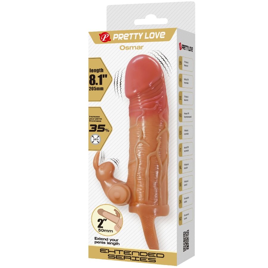 Osmar Penis Sleeve + Vibrating Clitoris Stimulator | Niks.fi verkkokauppa