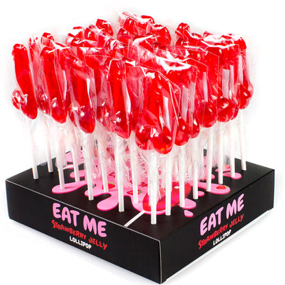 Secretplaydisplay Assortment Penis Lollipops Strawberry 40 Units | Niks.fi verkkokauppa