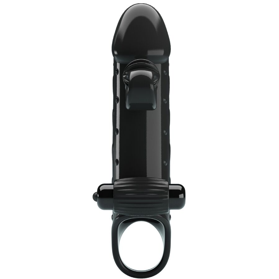 Vibrating Penis Sleeve Black | Niks.fi verkkokauppa