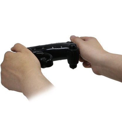 Vibrating Penis Sleeve Black | Niks.fi verkkokauppa