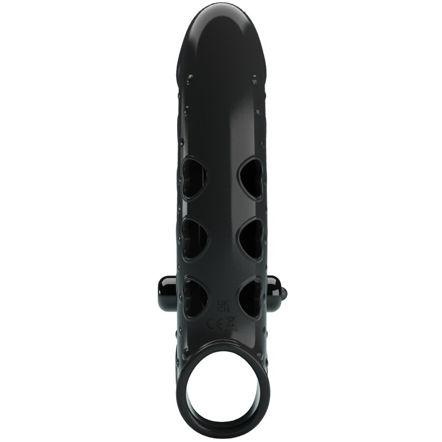 Vibrating Penis Sleeve Black | Niks.fi verkkokauppa