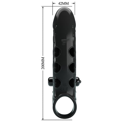 Vibrating Penis Sleeve Black | Niks.fi verkkokauppa