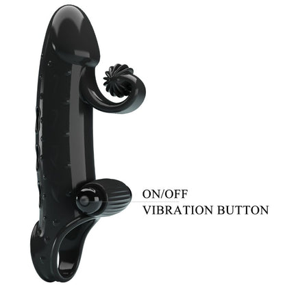 Vibrating Penis Sleeve Black | Niks.fi verkkokauppa