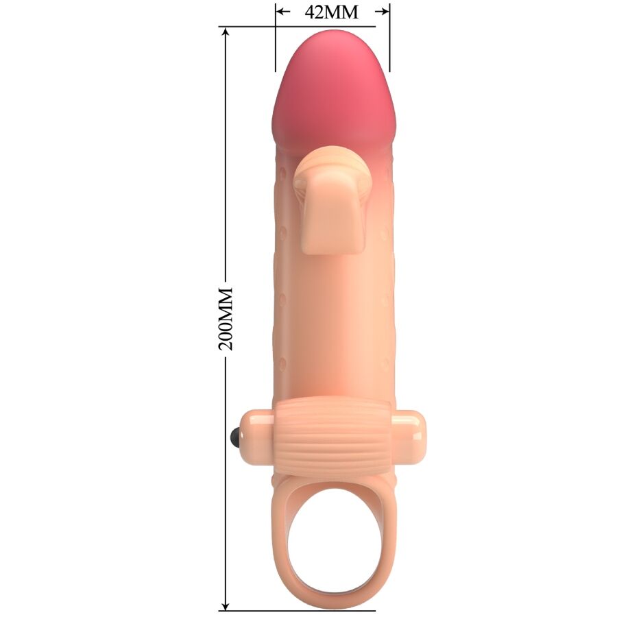 Vibrating Penis Sleeve Natural | Niks.fi verkkokauppa