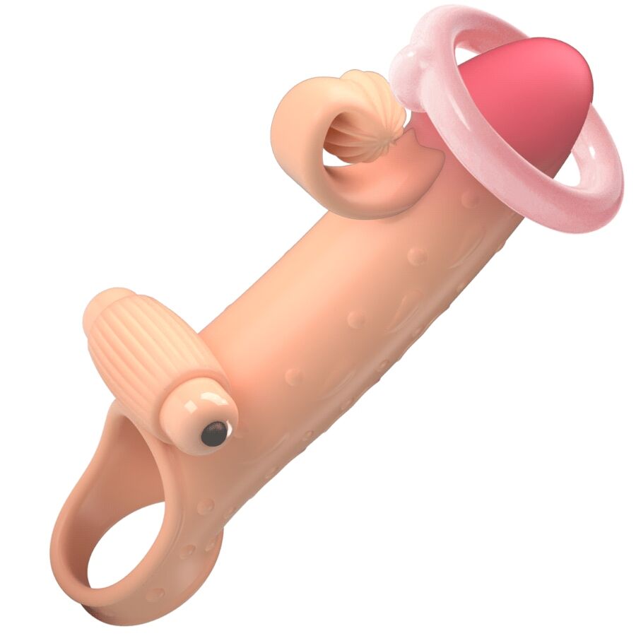 Vibrating Penis Sleeve Natural | Niks.fi verkkokauppa