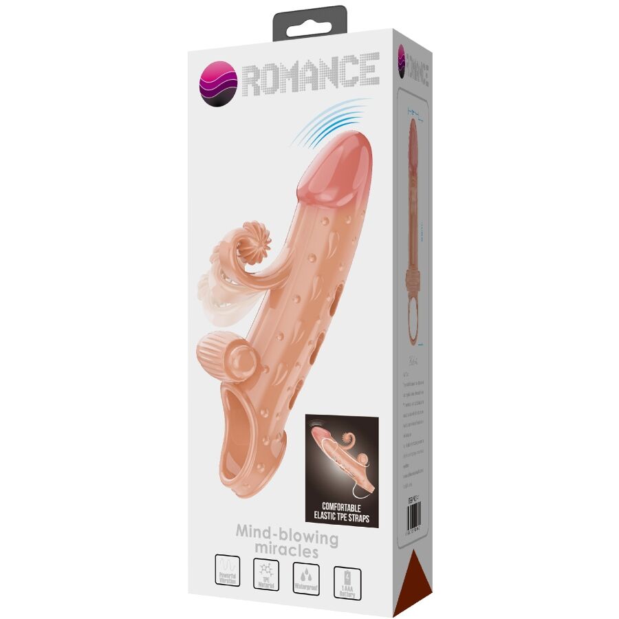 Vibrating Penis Sleeve Natural | Niks.fi verkkokauppa