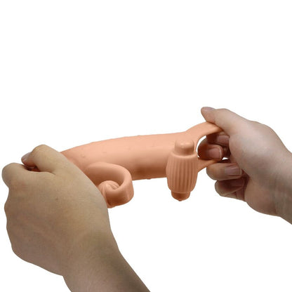 Vibrating Penis Sleeve Natural | Niks.fi verkkokauppa