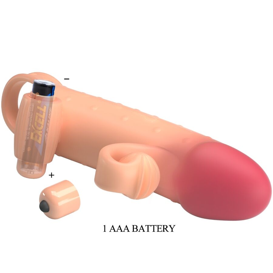 Vibrating Penis Sleeve Natural | Niks.fi verkkokauppa