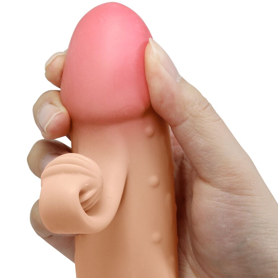 Vibrating Penis Sleeve Natural | Niks.fi verkkokauppa