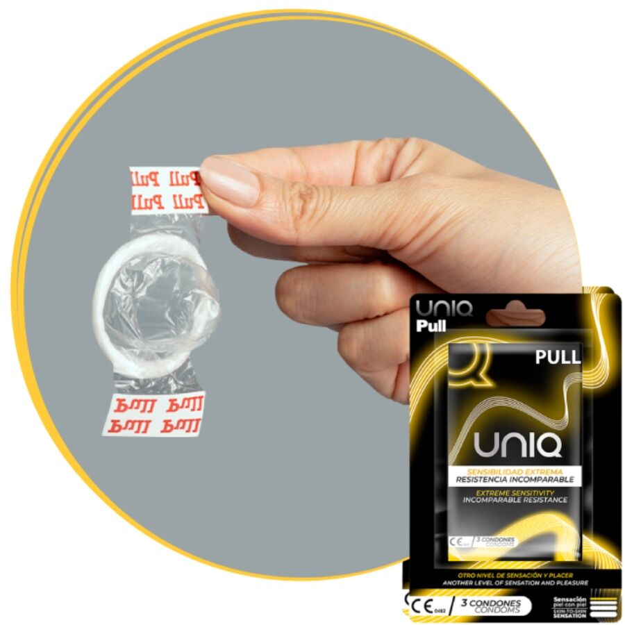 Pull Latex Free Condoms With Strips 3 Units | Niks.fi verkkokauppa