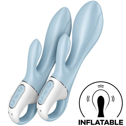 Satisfyerair Pump Bunny 1 Inflatable Rabbit Vibrator Blue | Niks.fi verkkokauppa