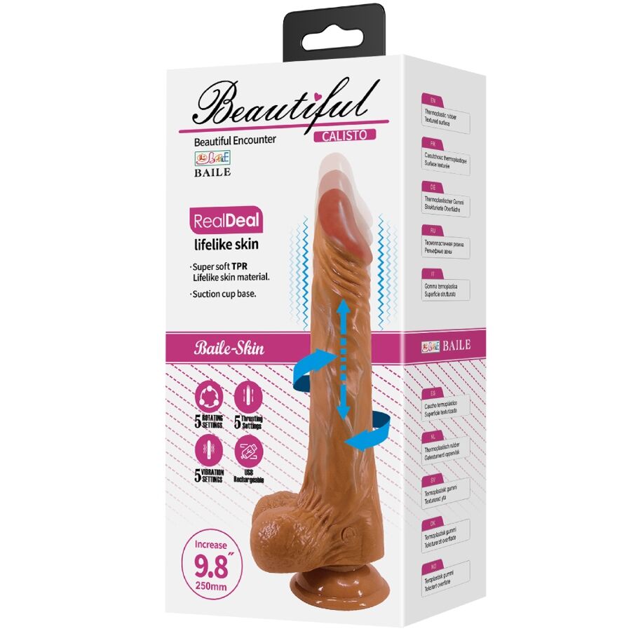 Bailecalisto Realistic Dildo 24 Cm Flesh | Niks.fi verkkokauppa