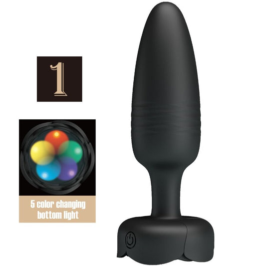 Tarion Anal Plug With Led Light Black 12.5 Cm | Niks.fi verkkokauppa